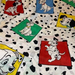 Vintage 101 Dalmations twin flat bedsheet